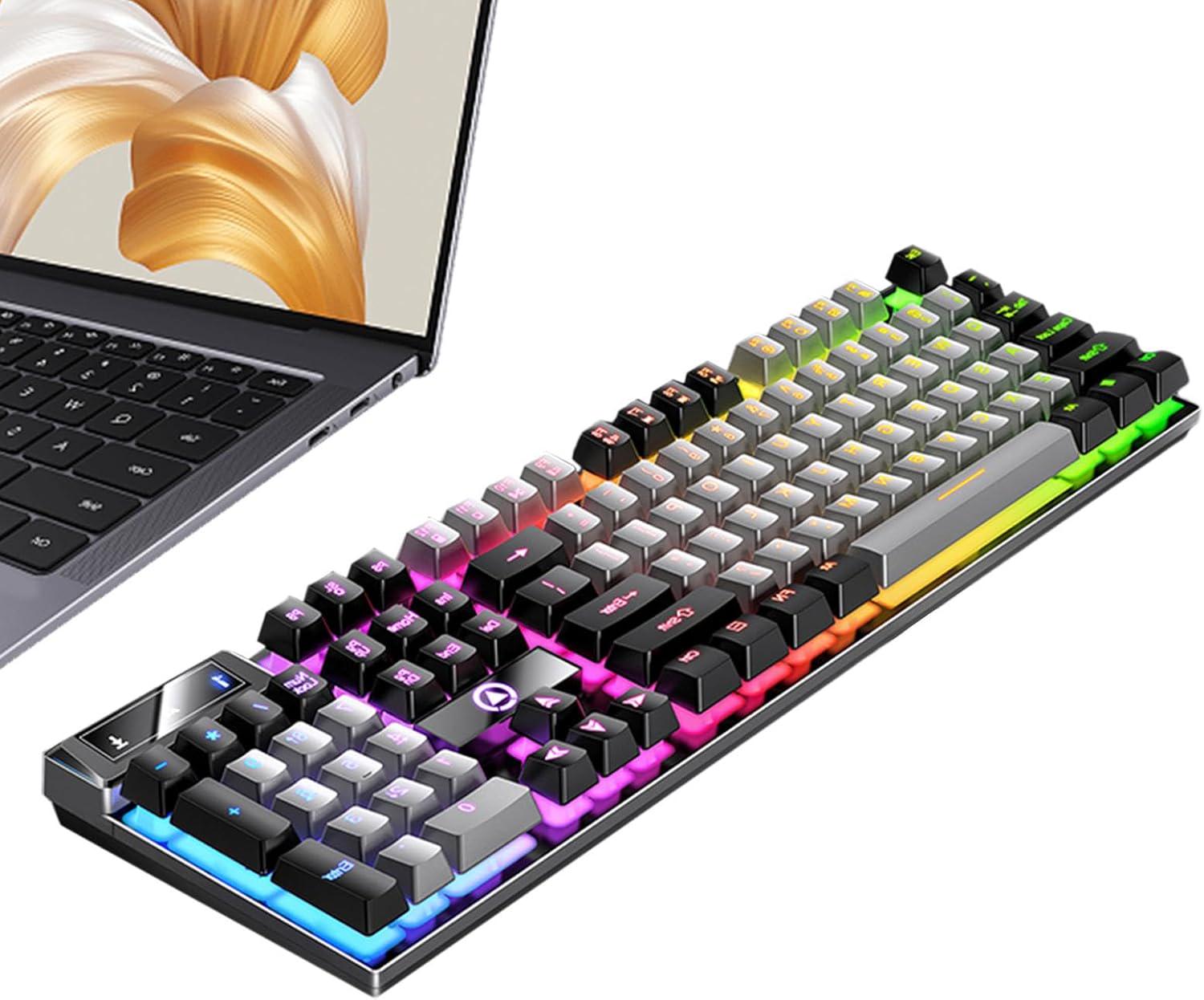 Клавиатура механическая YINDIAO с подсветкой RGB 7 цветов (YT897O) - фото 8 Клавиатура механическая YINDIAO с подсветкой RGB 7 цветов (YT897O) - фото 8