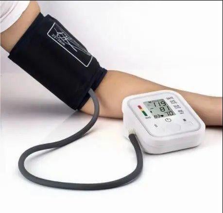 Тонометр електронний автоматичний Electronic Blood Pressure на батарейках Білий - фото 3