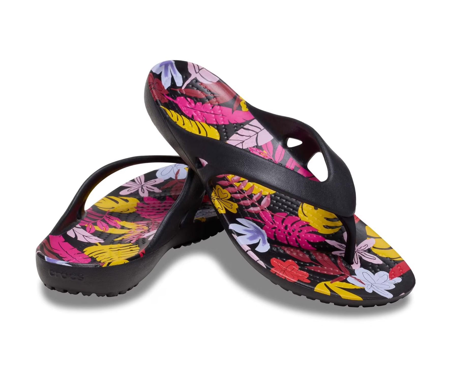 Фліпи Crocs Kadee II Tropical Floral р. 39-40 Black (34974898)
