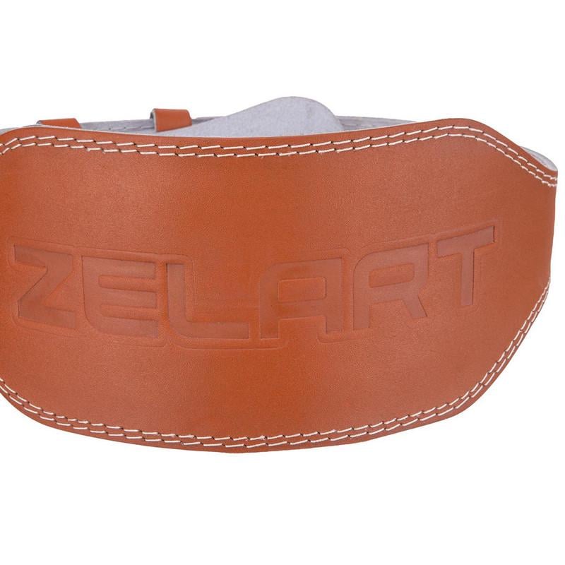 Пояс атлетический кожаный Zelart SB-165056 ширина 15 см XL Коричневый (DR003941) - фото 5