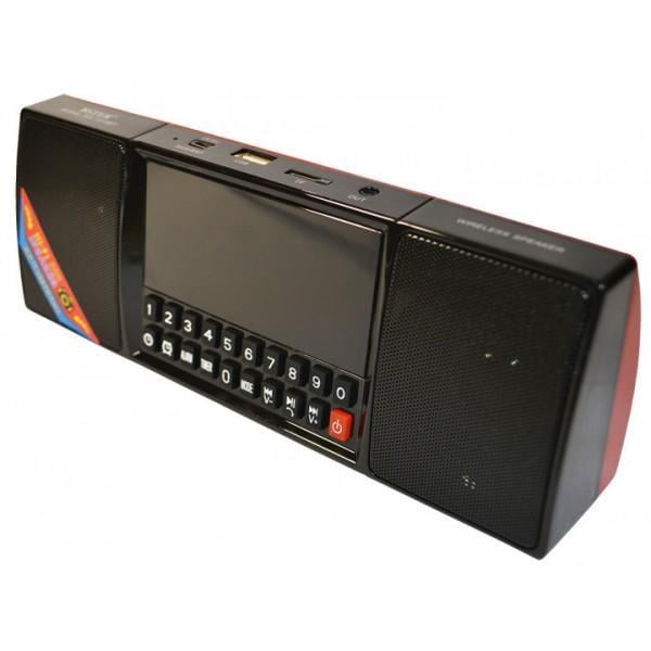 Колонка портативная XPRO WS-1515 с часами 10 Вт USB/AUX/FM/Bluetooth Черный (lp-89216)