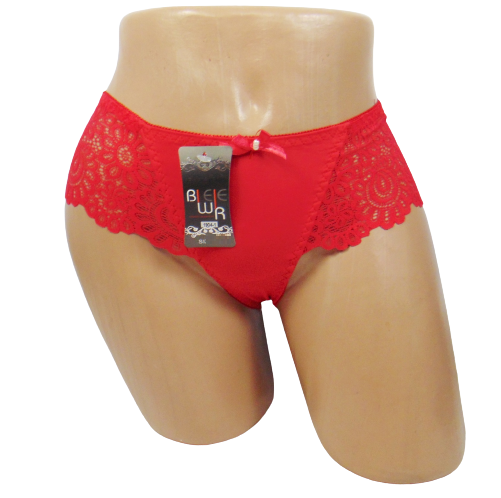 Женские трусики бразилиана Biweier 19041 XL Красный (1684350307)