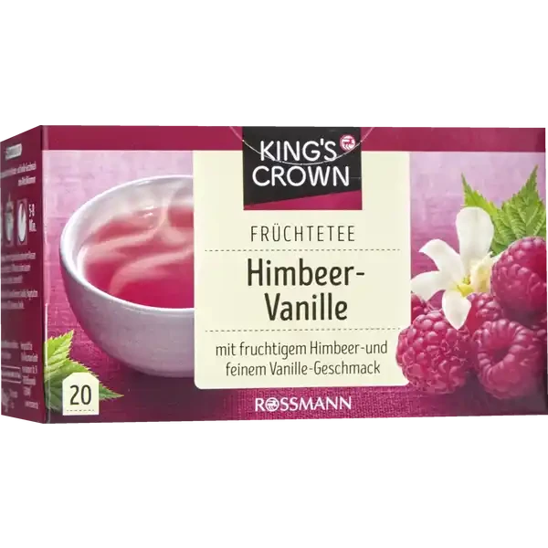 Чай фруктовий зі смаком малини та ванілі KING'S CROWN (1930673165)