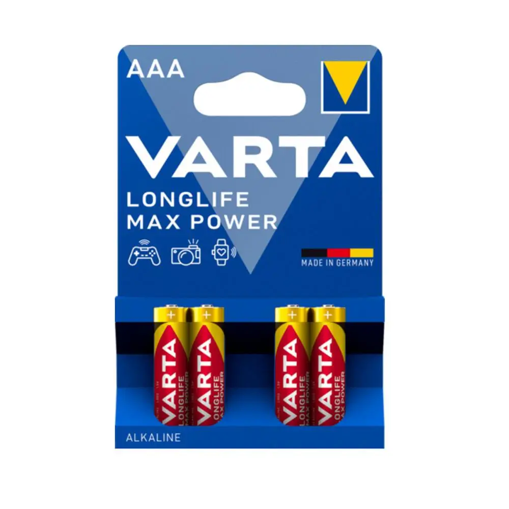 Батарейка Varta MAX Power АAА на блістері мініпальчик 1/4 40 шт.