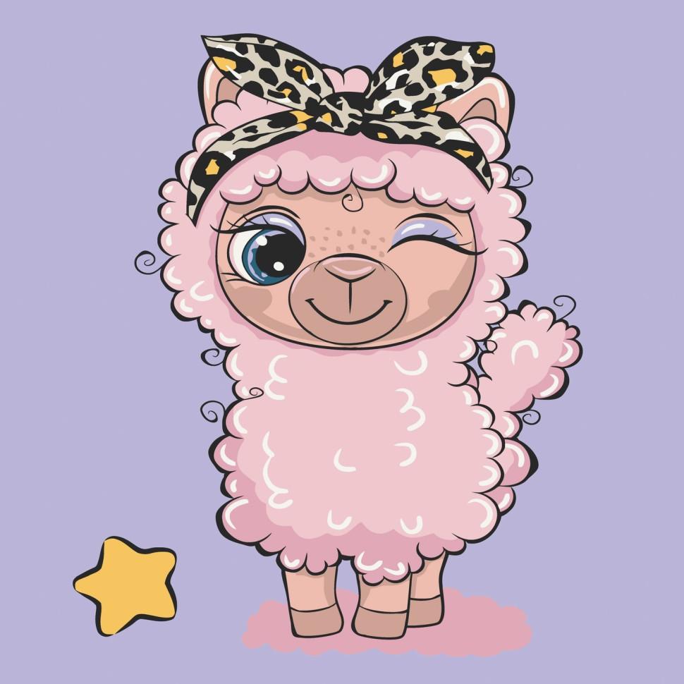 Картина по номерам ART CRAFT Лама 30x30 см (15089-AC)