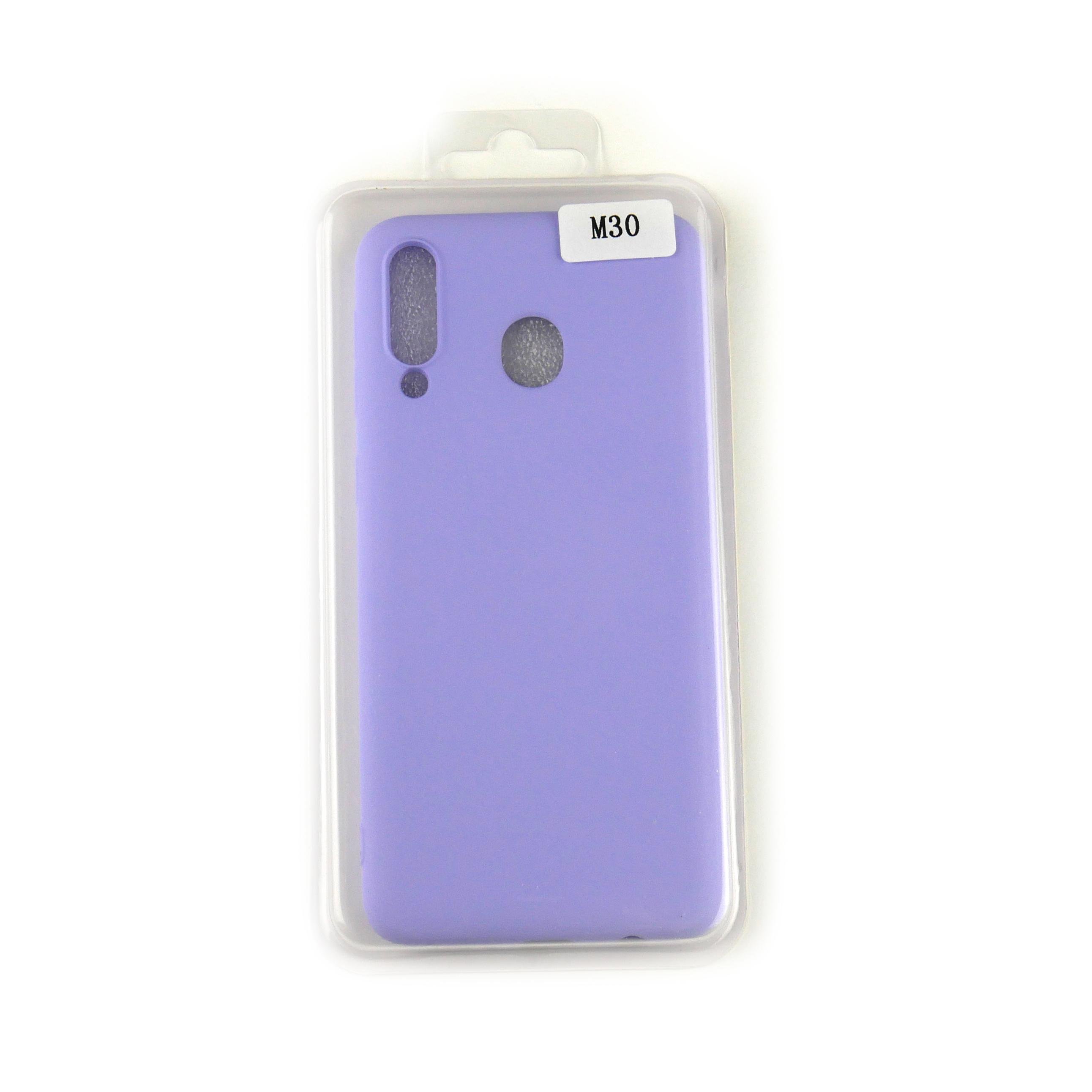 Чехол Silicone Case Full Cover Samsung M30 Лавандовый - фото 1