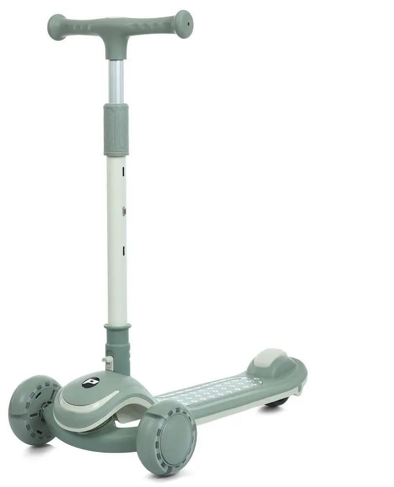 Самокат детский трехколесный iTrike JR3-128-М из металла и пластика с подсветкой колес Бирюзовый (150-7-JR3-128-М)