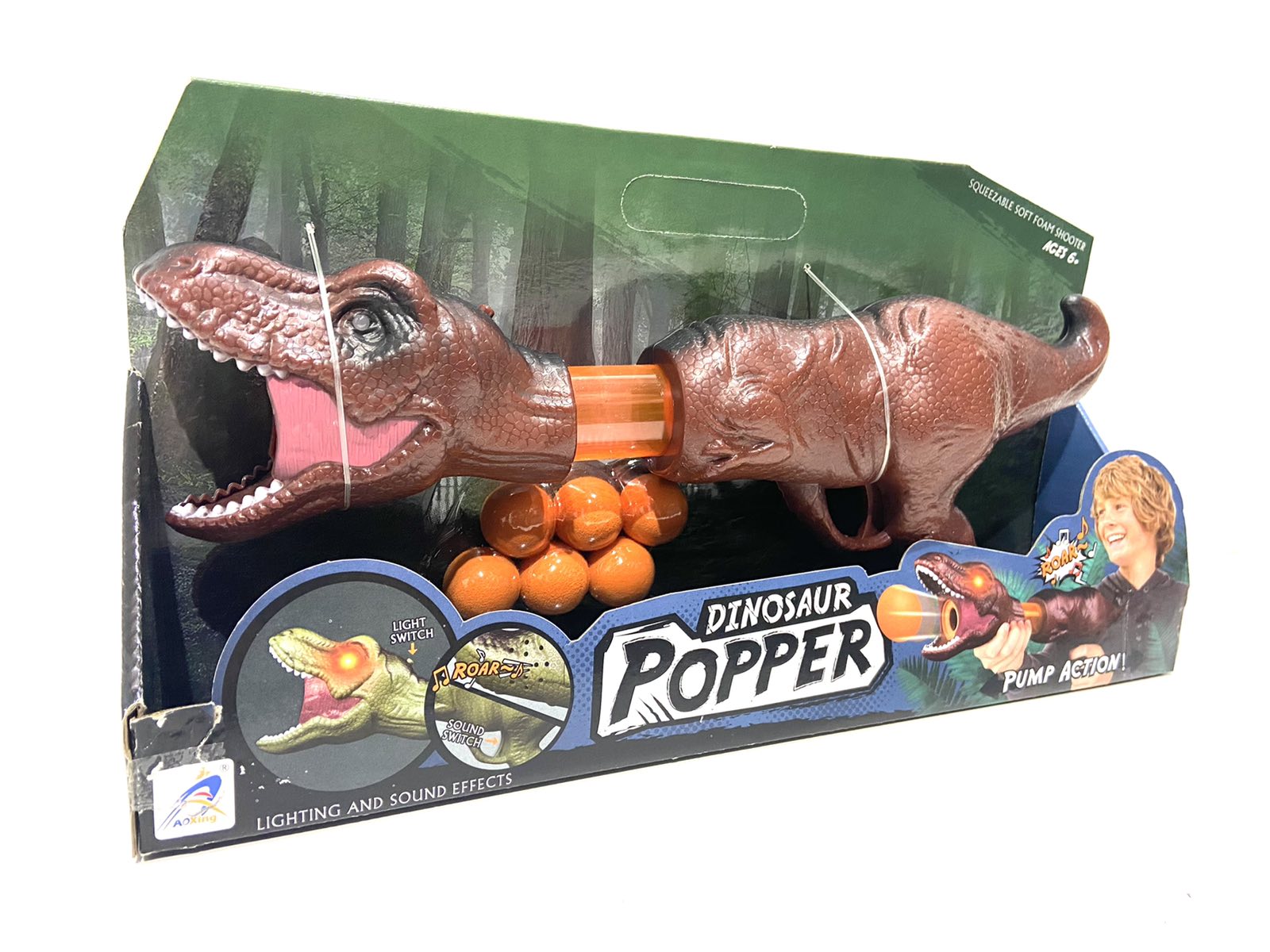 Бластер Bojun toys Dinosaurr на шариках 40 см  (AX 1031)