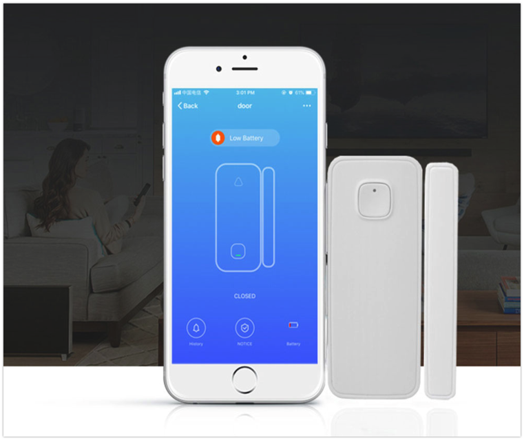Датчик открытия дверей и окон беспроводной Wifi с управлением через интернет (1564432943) - фото 3