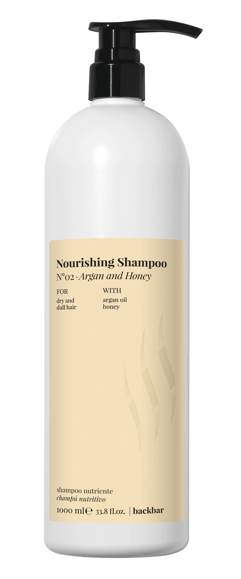 Шампунь для сухого та пошкодженого волосся BACK BAR NOURISING SHAMPOO N°02 Argan and Honey 1000 мл - фото 1 Шампунь для сухого та пошкодженого волосся BACK BAR NOURISING SHAMPOO N°02 Argan and Honey 1000 мл - фото 1