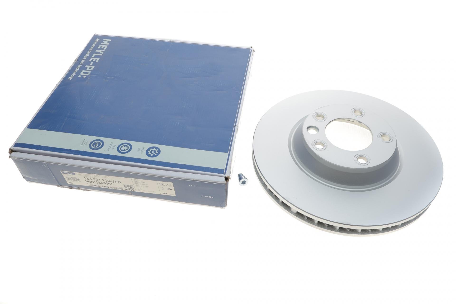 Диск тормозной передний Meyle Audi Q7 06-15/Porsche Cayenne 02-/VW Touareg 02-10 350x34 мм R (183 521 1104/PD MEYLE)