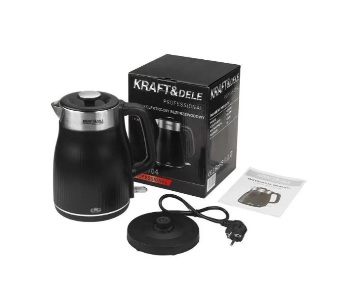 Электрочайник Kraft&Dele KD4104 1,8 л 2400 Вт Черный (29528538)