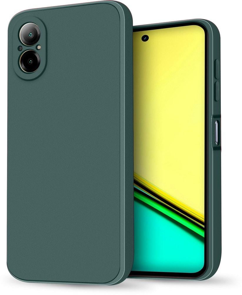 Силиконовый чехол HardCorner Realme C67 (с микрофиброй) Green (35405-08)