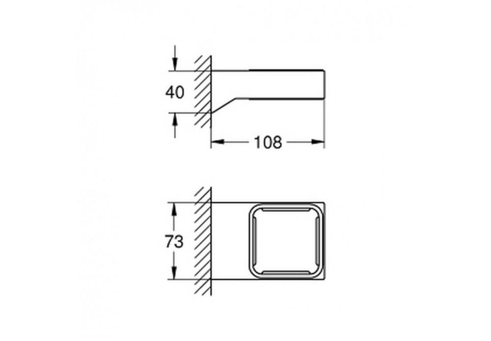 Тримач для склянки, мильниці Grohe EX Selection Cube 40865000 - фото 2