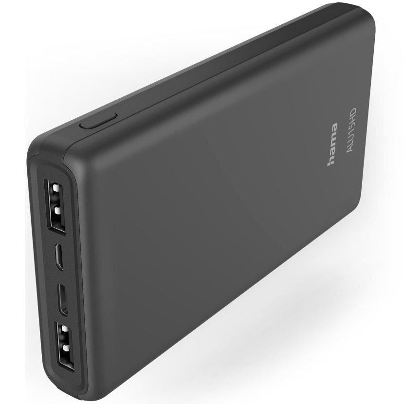 Портативное зарядное устройство Hama ALU15HD 15000 mAh Anthracite
