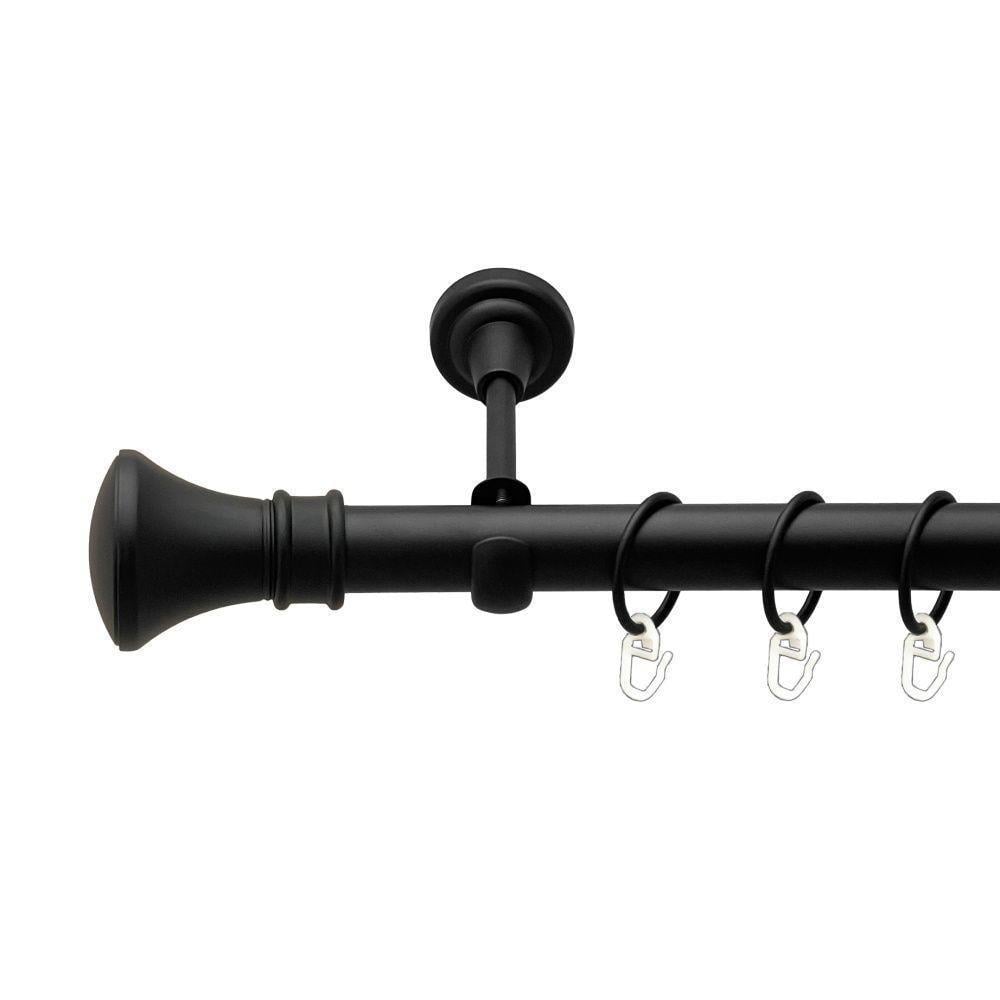 Карниз металевий Orvit Люксор однорядний 25 мм 300 см Чорний оксамит (000-7310)