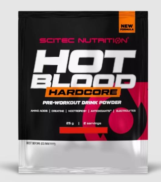 Енергетик Scitec Nutrition Hot Blood Hardcore 25 g /1 servings/ Orange Juice