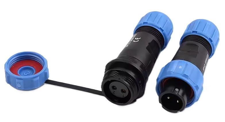 Разъем герметичный SP13 2D-F-M 2pin 10 А IP68 (2671414187)