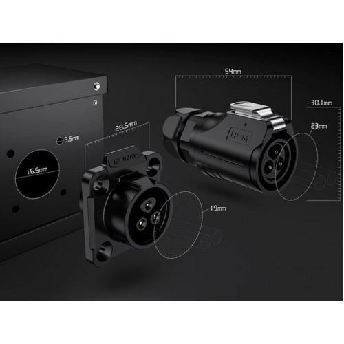 Роз'єм штекер герметичний CNLINKO LP-16-C09PE-02-001 (2338163234) - фото 6