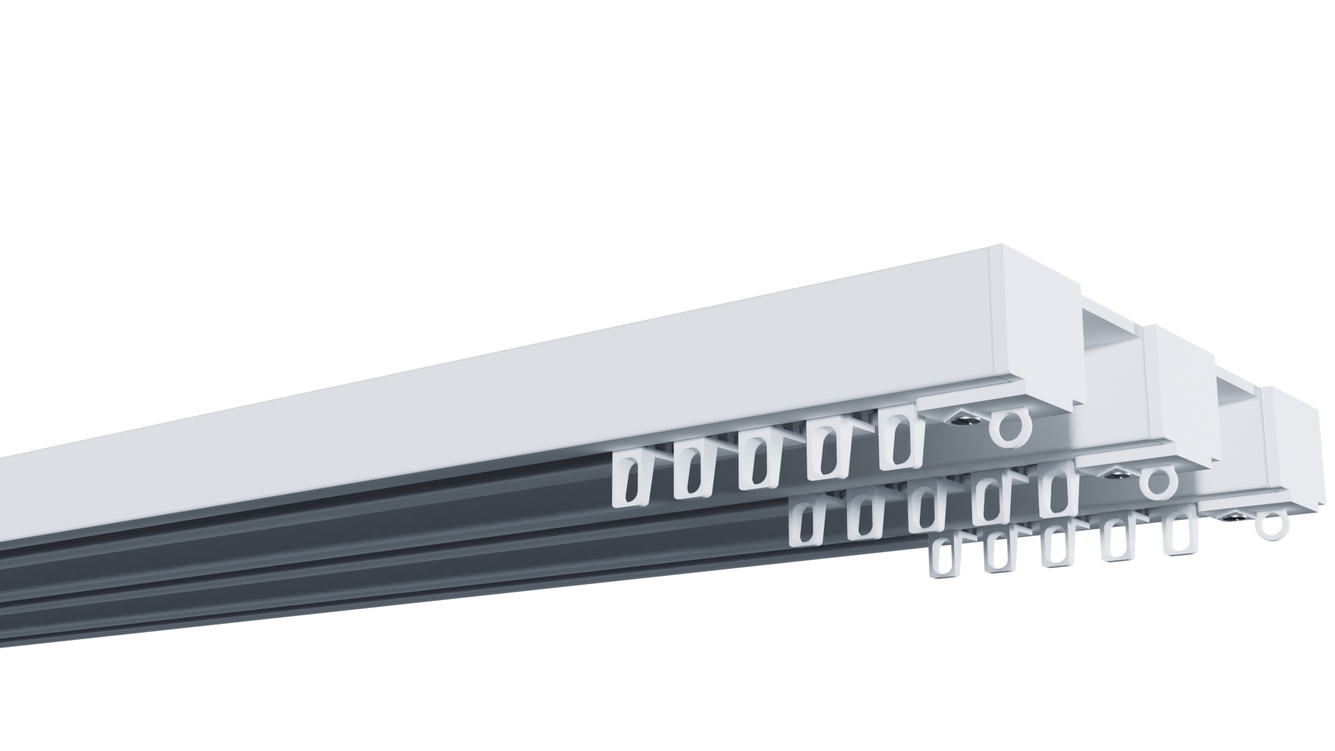 Карниз Deco-3 600 см заглушка-6 бег Ks 180 Белый