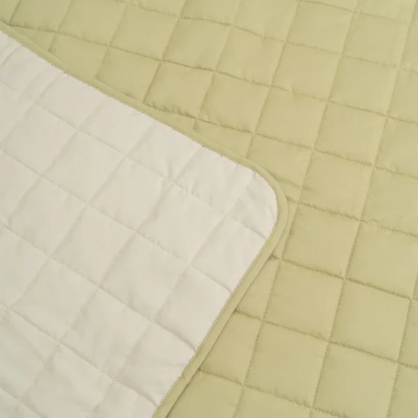 Покривало Viluta Дует двостороннє 210х240 см Бежево-фісташковий (28091969) - фото 3 Покривало Viluta Дует двостороннє 210х240 см Бежево-фісташковий (28091969) - фото 3