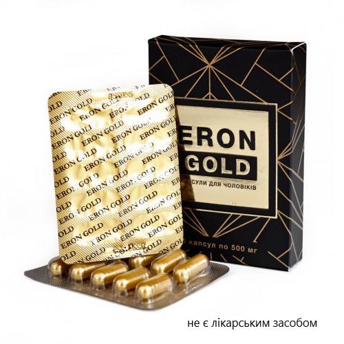 Растительнй комплекс для повышения потенции Еron Gold для мужчин 10 капсул - фото 2