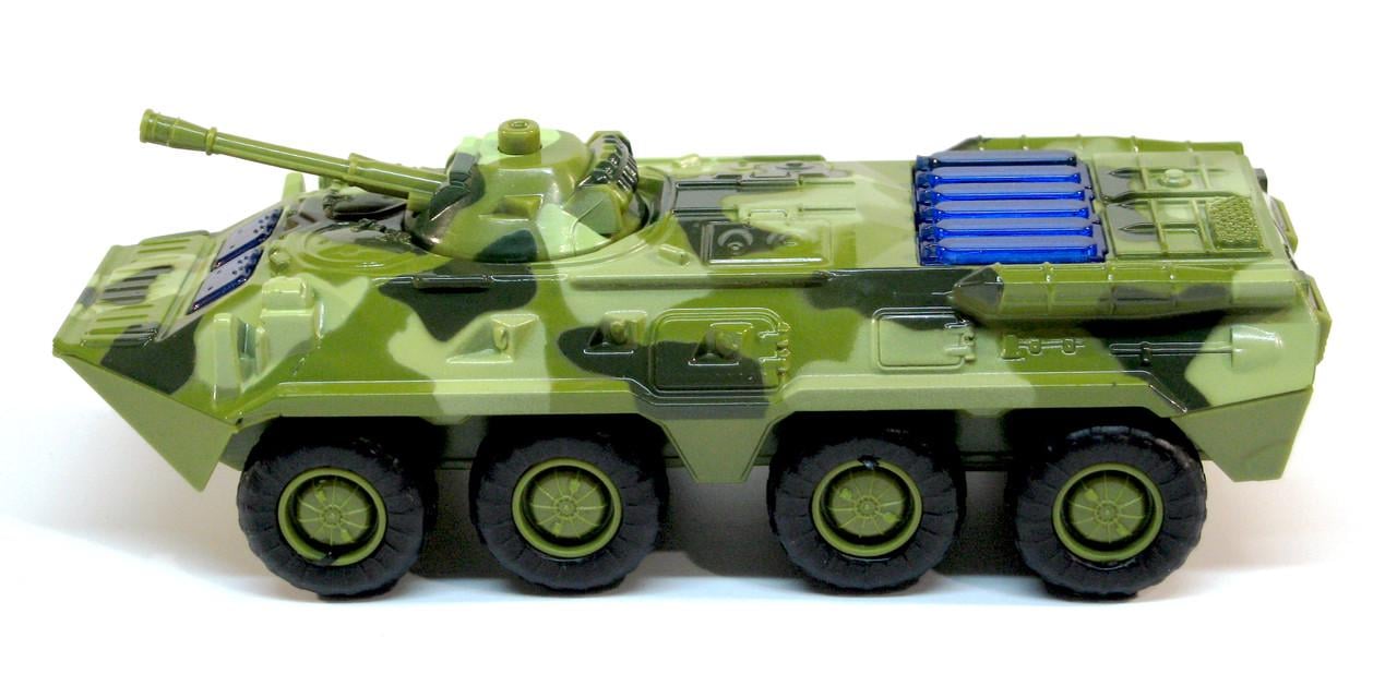 Модель металлическая Бронетранспортер БТР-80 1:54 (6409 D) - фото 2