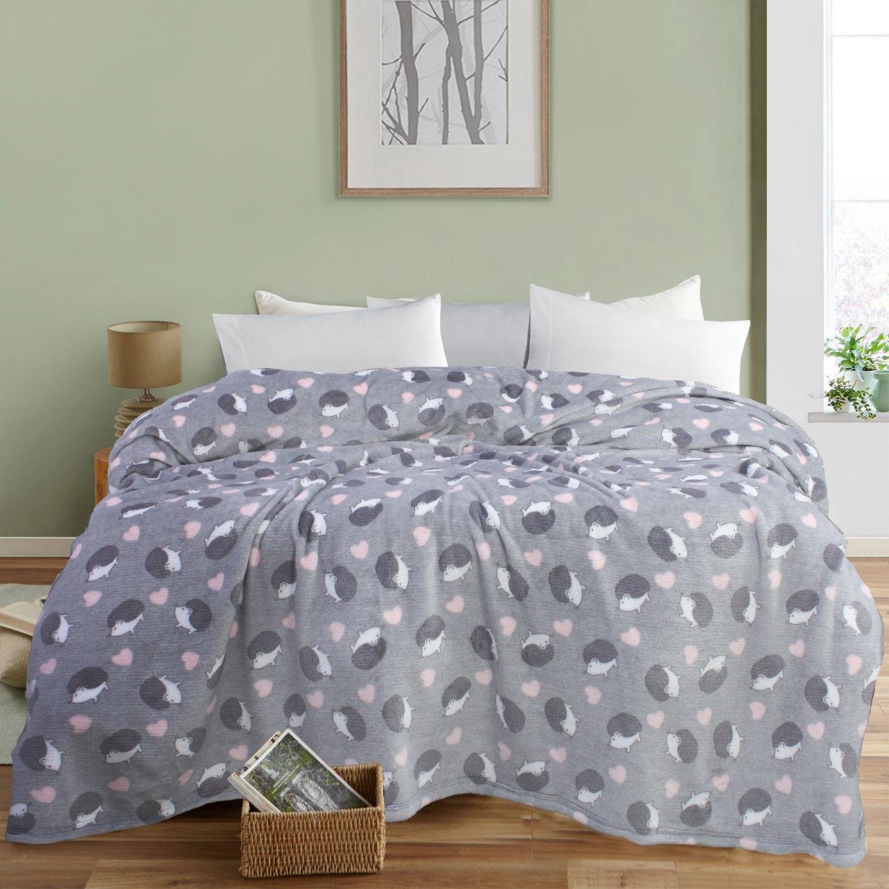 Одеяло флисовое Н0181 200х220 Серый