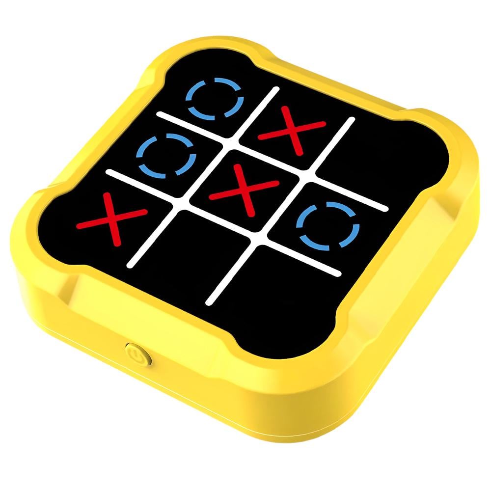 Консоль JoyPro Fun Tic Tac Toe 3в1 Крестики нолики с сенсорным LED дисплеем для детей взрослых Желтый (c585f4b3)