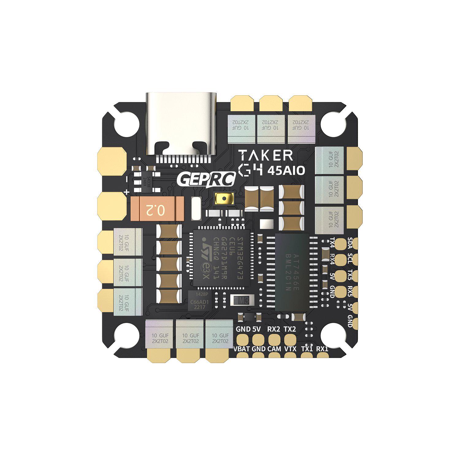 Полетный контроллер GEPRC TAKER G4 45A 8Bit AIO (21979449)