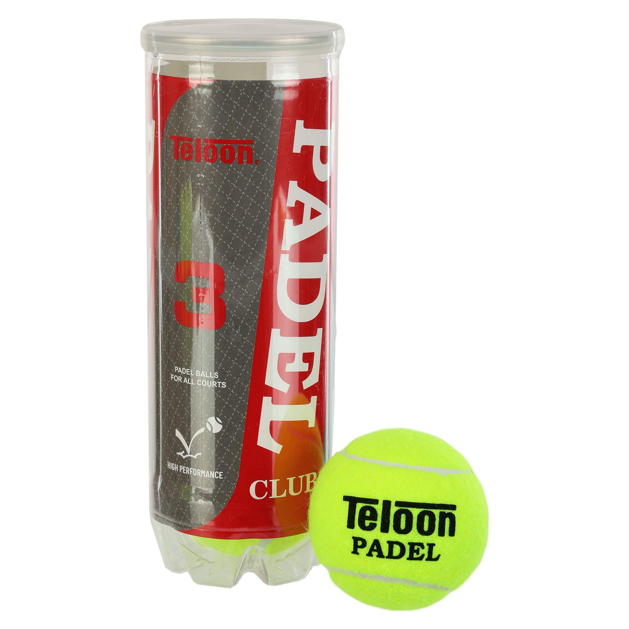 Мяч для падел тенниса Teloon PADEL CLUB WZPA818003-TRA TP-6163 в вакуумной упаковке 3 шт. Салатовый (WZPA818003-TRAIN)
