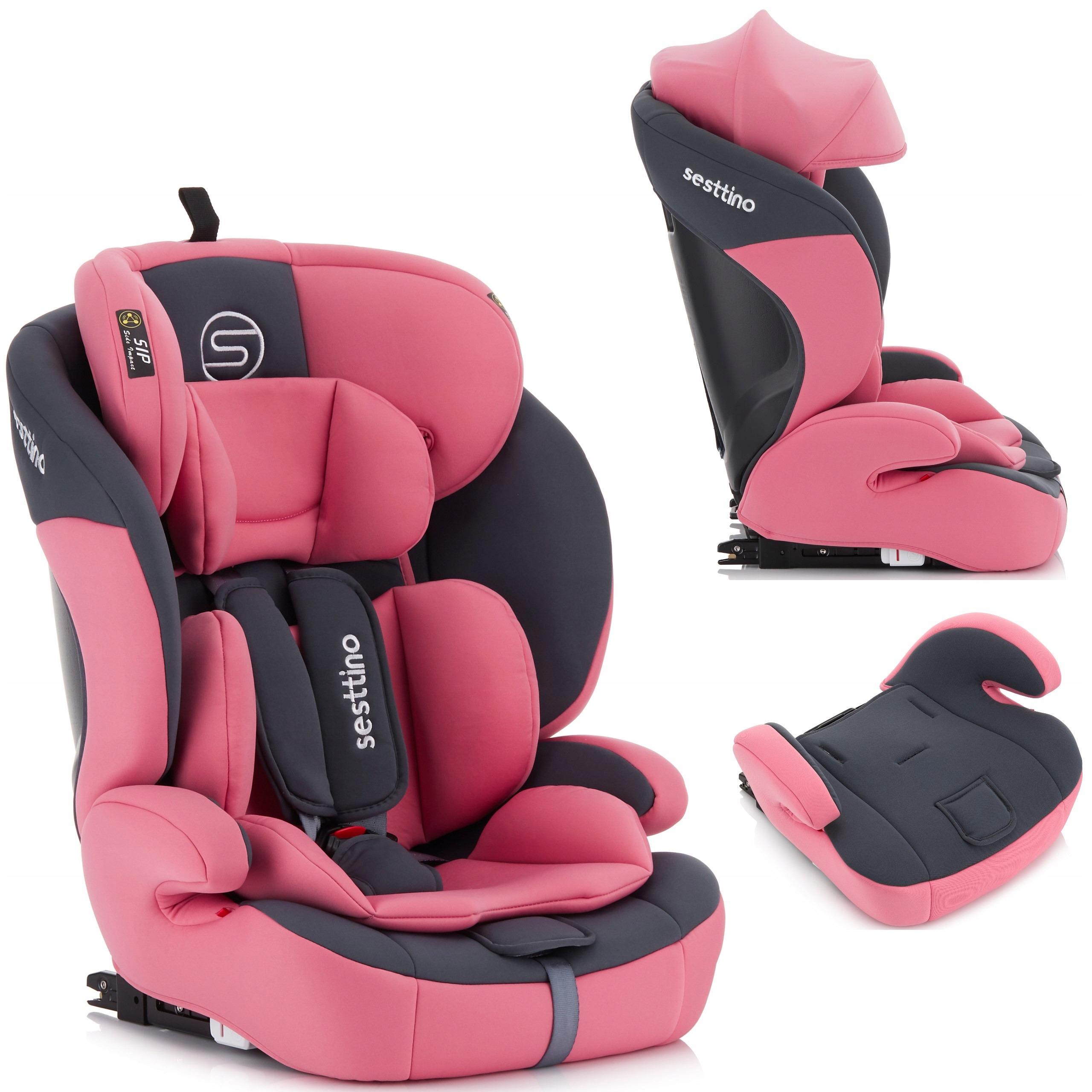 Автокресло детское Sesttino Rocker ISOFIX 9-36 кг 72x42x40 см трансформер Розовый (SRP) - фото 6