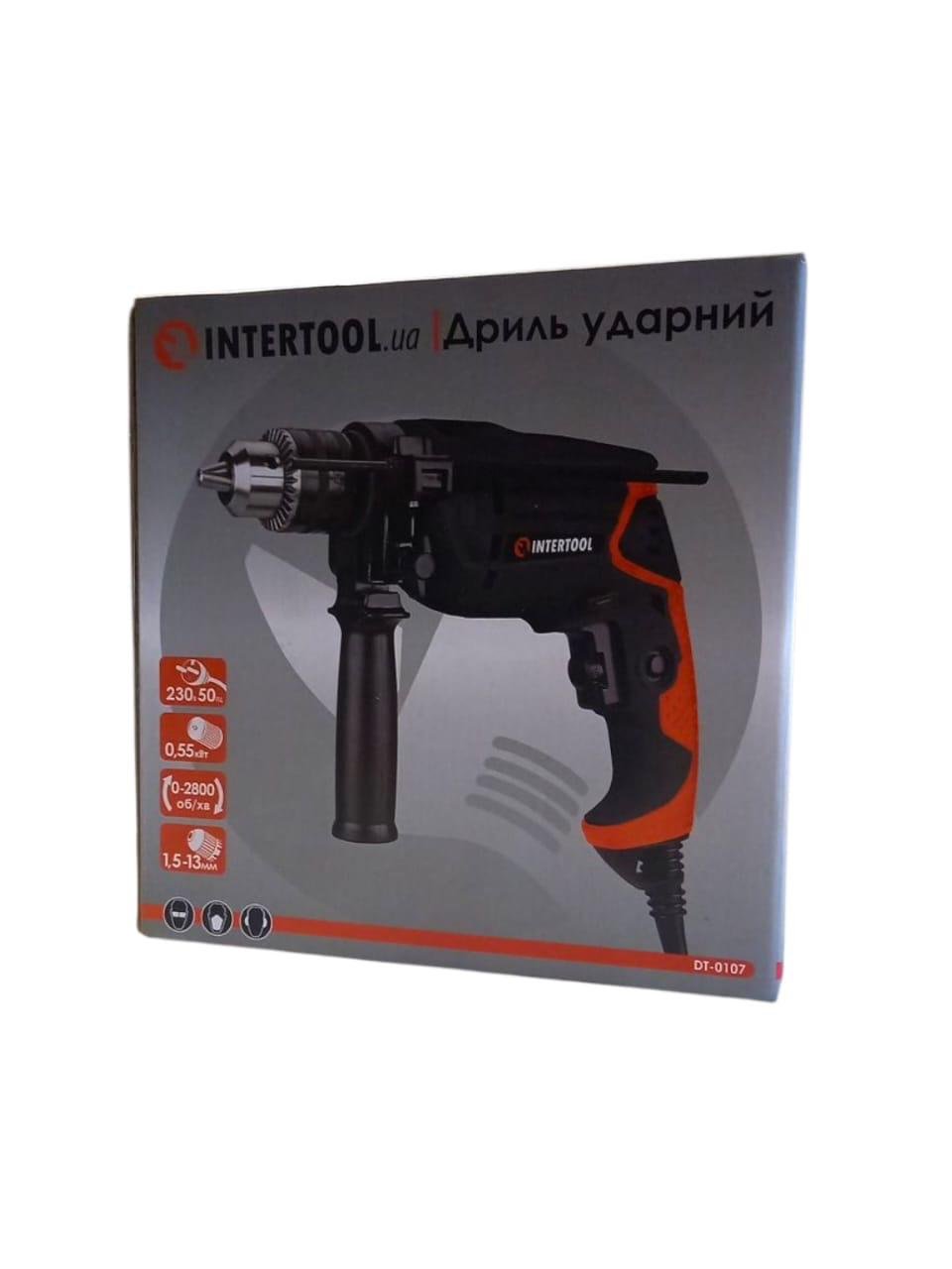 Дриль ударний Intertool DT-0107 550 Вт (26138977) - фото 2 Дриль ударний Intertool DT-0107 550 Вт (26138977) - фото 2