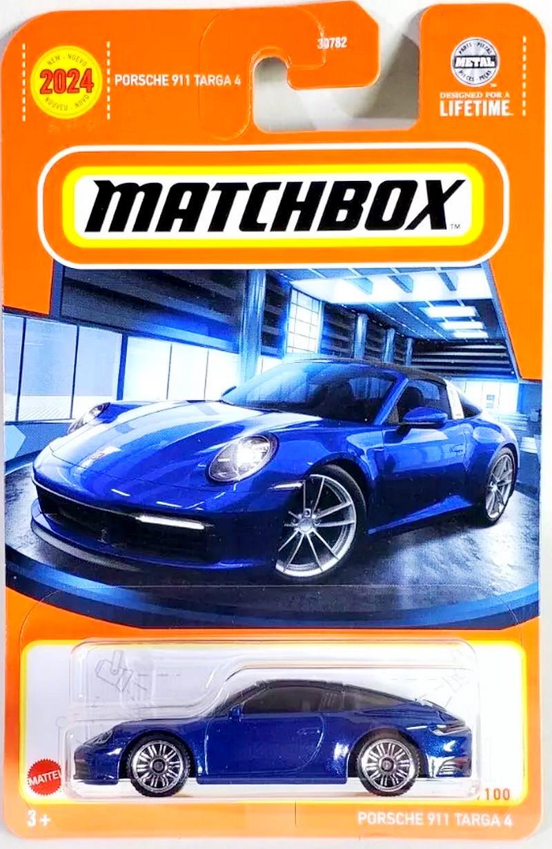 Игрушечная машинка Matchbox Porsche 911 Targa 4 2024 MBX Showroom 60/100 (HVL00) - фото 1