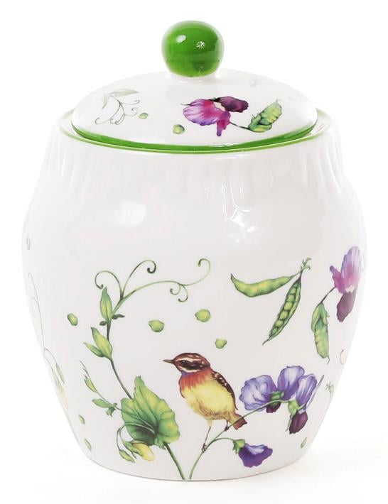 Банка фарфоровая Кантри 400 мл декоративная для сыпучих продуктов (BD-940-108)