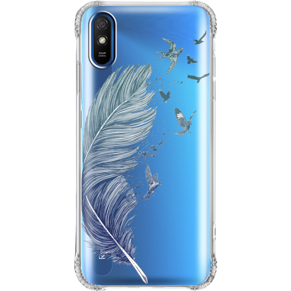 Чехол BoxFace Xiaomi Redmi 9A Feather Прозрачный противоударный силикон (40304-cc38-940304)