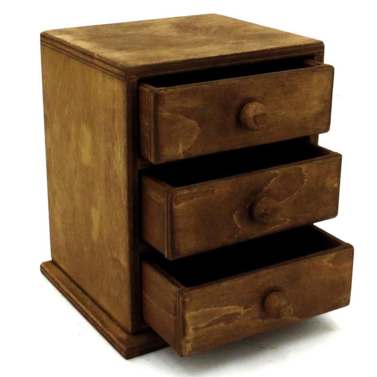 Мини-комод из дерева Амеральд Мускат (МНК-008707)