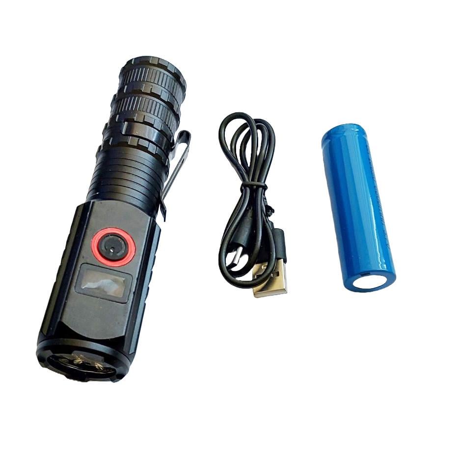 Фонарь PL-301-3LED 1x18650 индикация заряда ЗУ Type-C Box Zoom Box (2290137227)