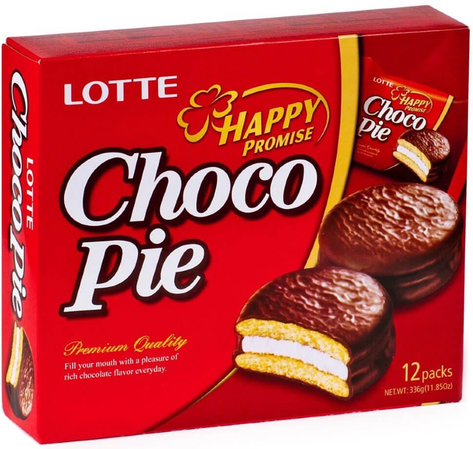 Пирожное Lotte Choco Pie шоколадное классическое 336 г (8839) - фото 1