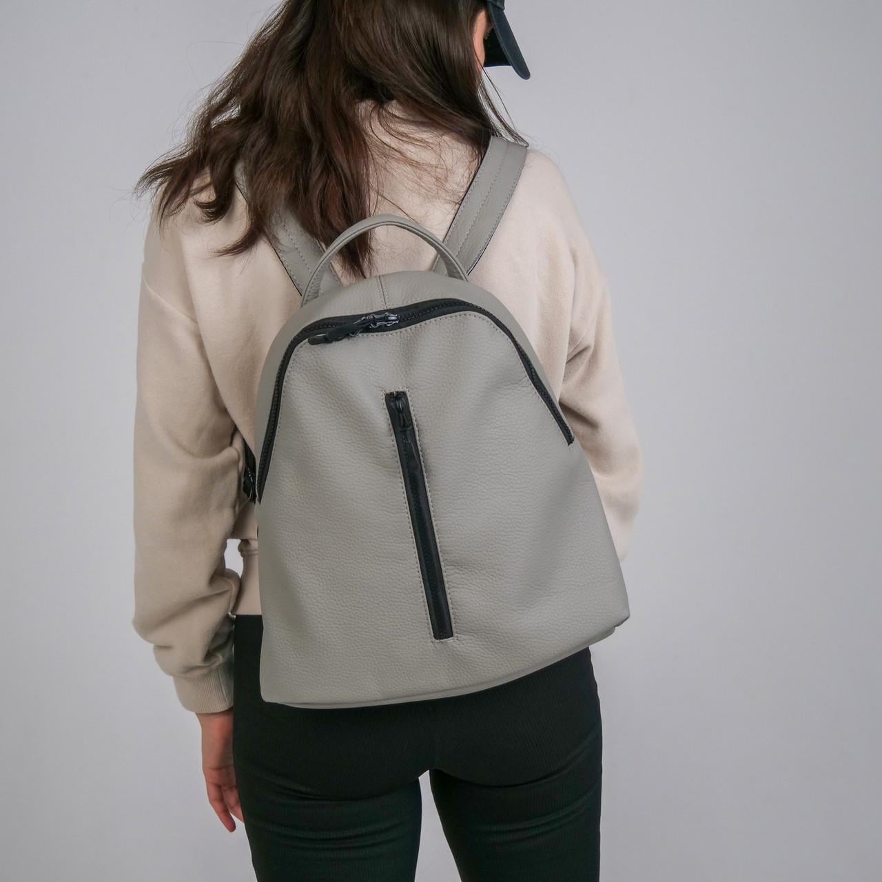 Рюкзак женский Like в экокожи Серый (2195017849)