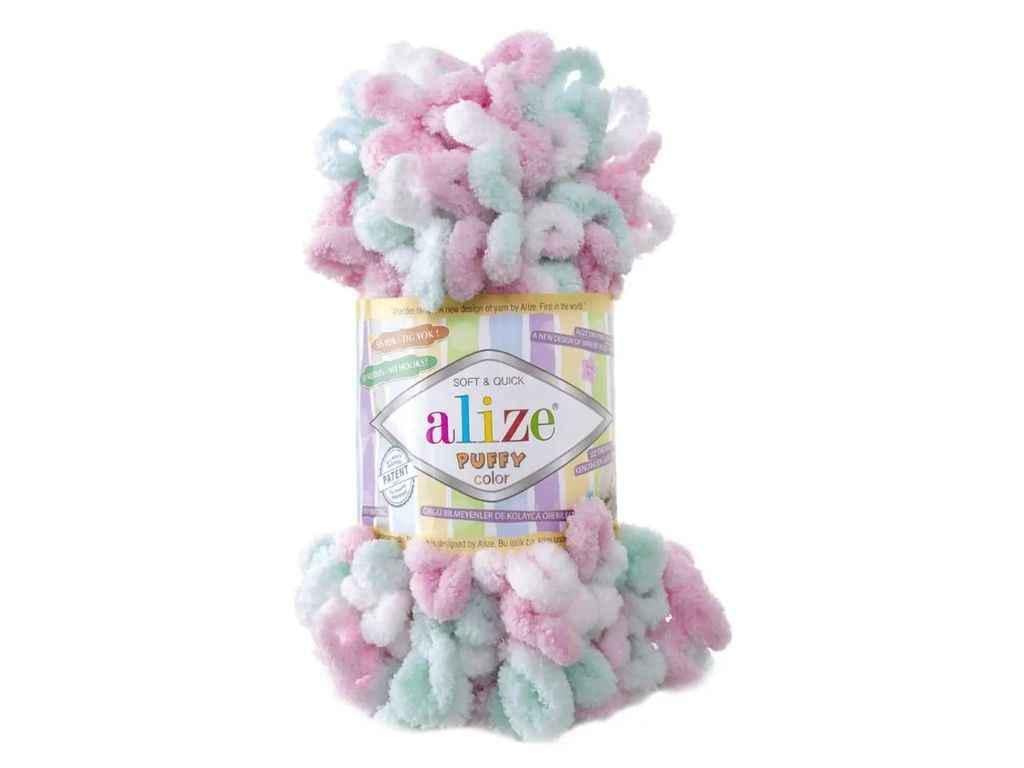 Пряжа Alize Puffy 100% микрополиэстер 100 г 9 м 5 шт. цвет 6052 (1106855)