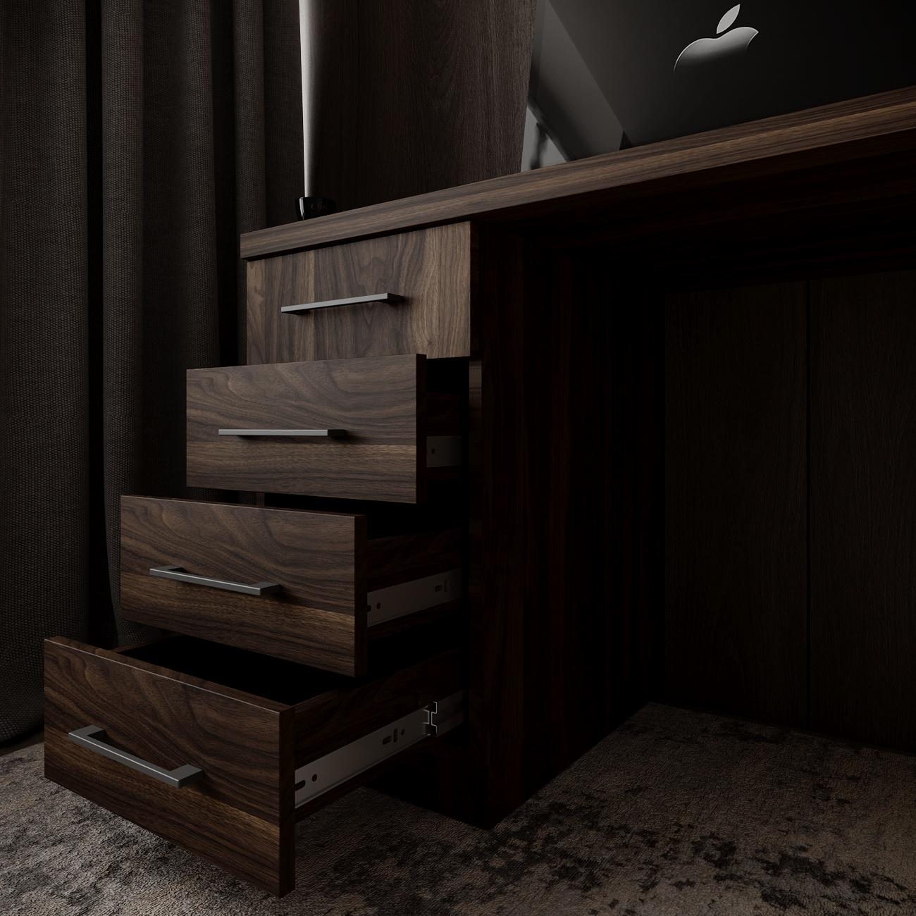 Компьютерный стол Mebellini Торонто лофт 1200x600x770 мм Орех Артемида (арт.SKEP1000-205) - фото 2 Компьютерный стол Mebellini Торонто лофт 1200x600x770 мм Орех Артемида (арт.SKEP1000-205) - фото 2