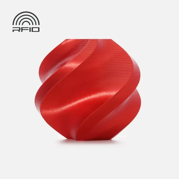 Пластик Bambu Lab PLA Silk+ с RFID меткой и катушкой Candy Red (13205)
