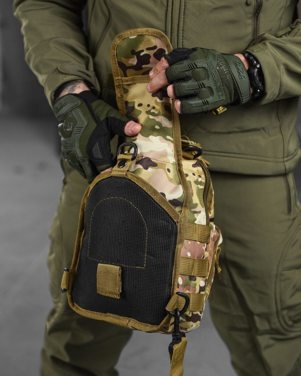 Сумка через плечо военная однолямочная 6 л (T-023) - фото 6 Сумка через плечо военная однолямочная 6 л (T-023) - фото 6