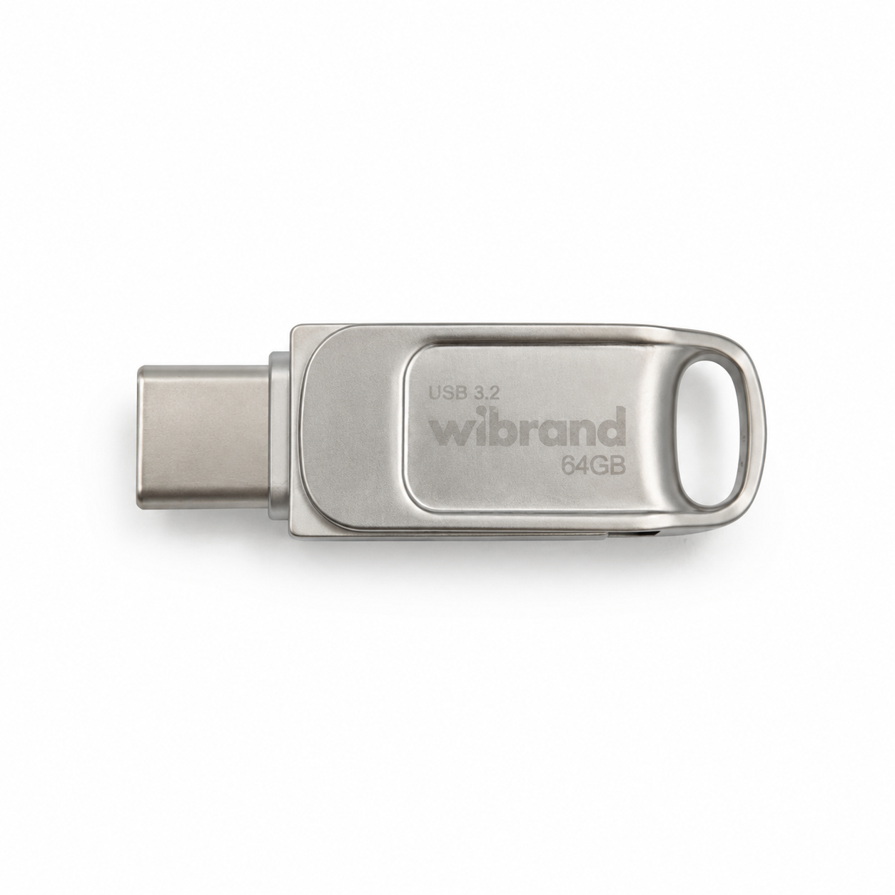 Флеш-накопичувач Wibrand USB 3.2 Gen1 Bee 64GB USB Type-A/USB Type-C Silver (WI3.2TC/BE64TC039S)