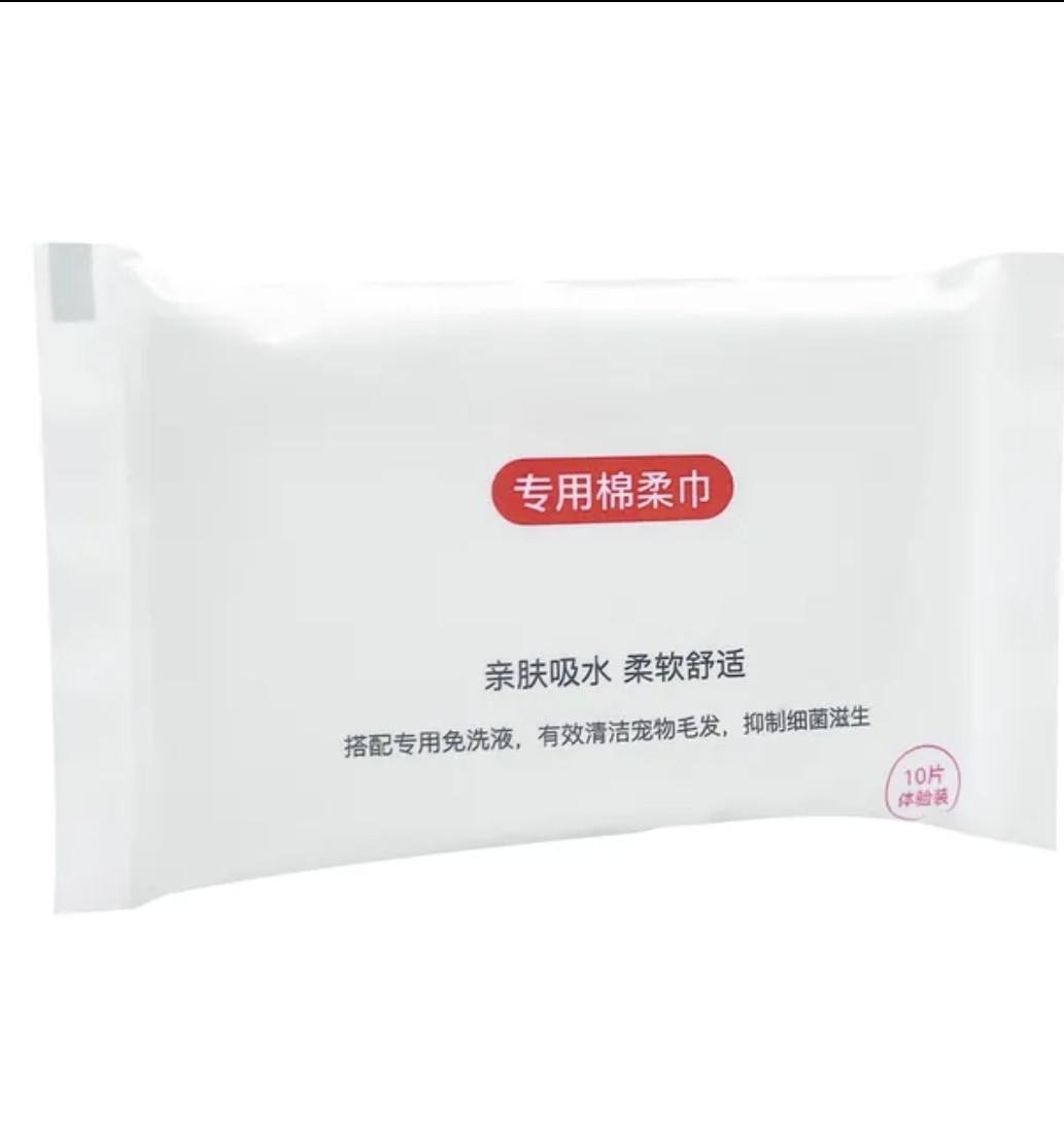 Щетка для шерсти животных силиконовая 0,4 мм с салфетками - фото 2