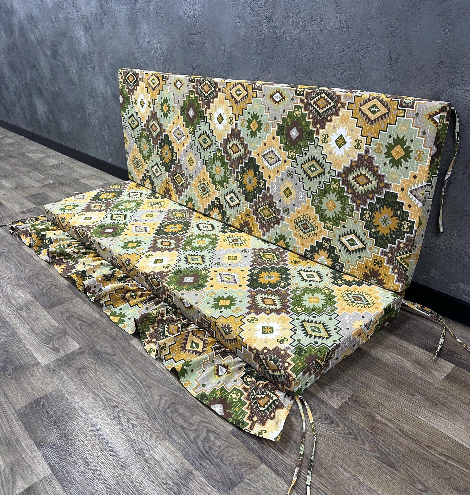 Матрас Comfort Home Carpet на поддоны/качели/каркасы/садовую мебель с рюшей 140х60х40х8 см