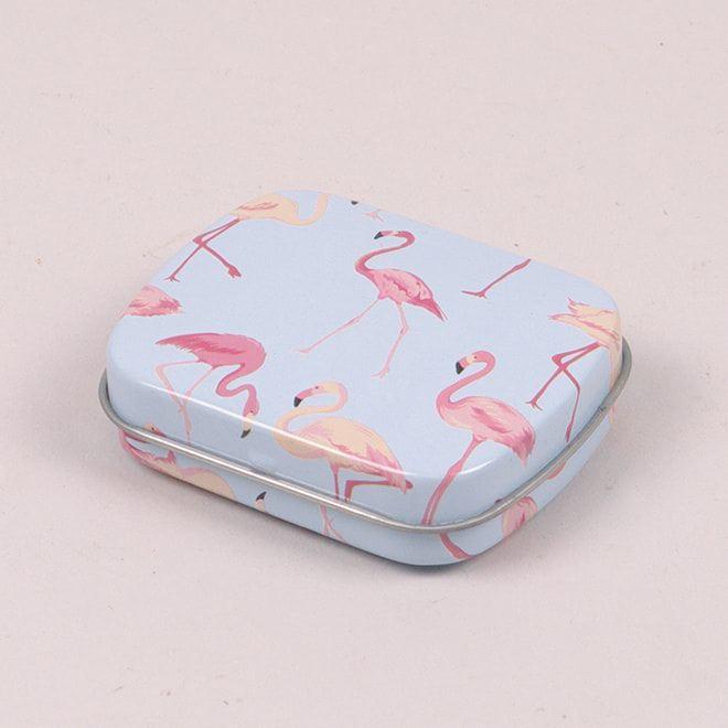 Коробочка металлическая Flora Фламинго для хранения мелочей (25228)