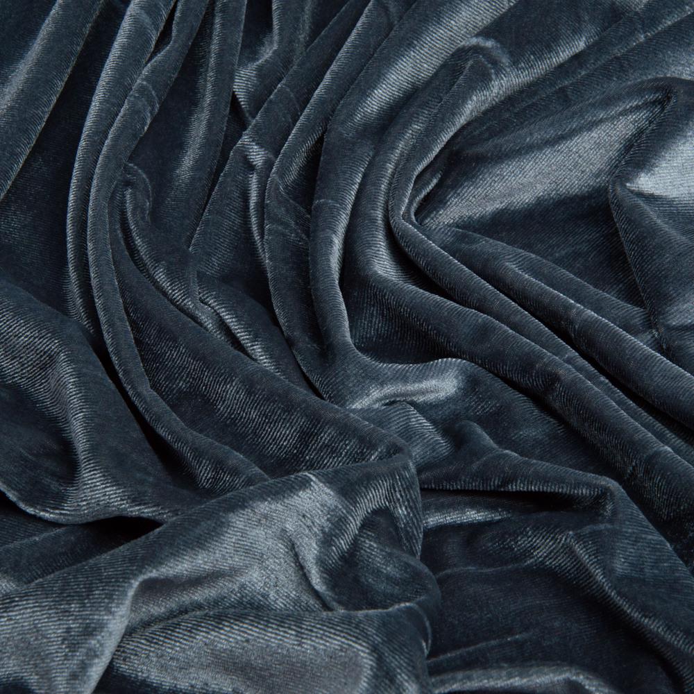 Ткань велюр V-10 140 см 284 гр/м2 Темно-серый (25900) - фото 2