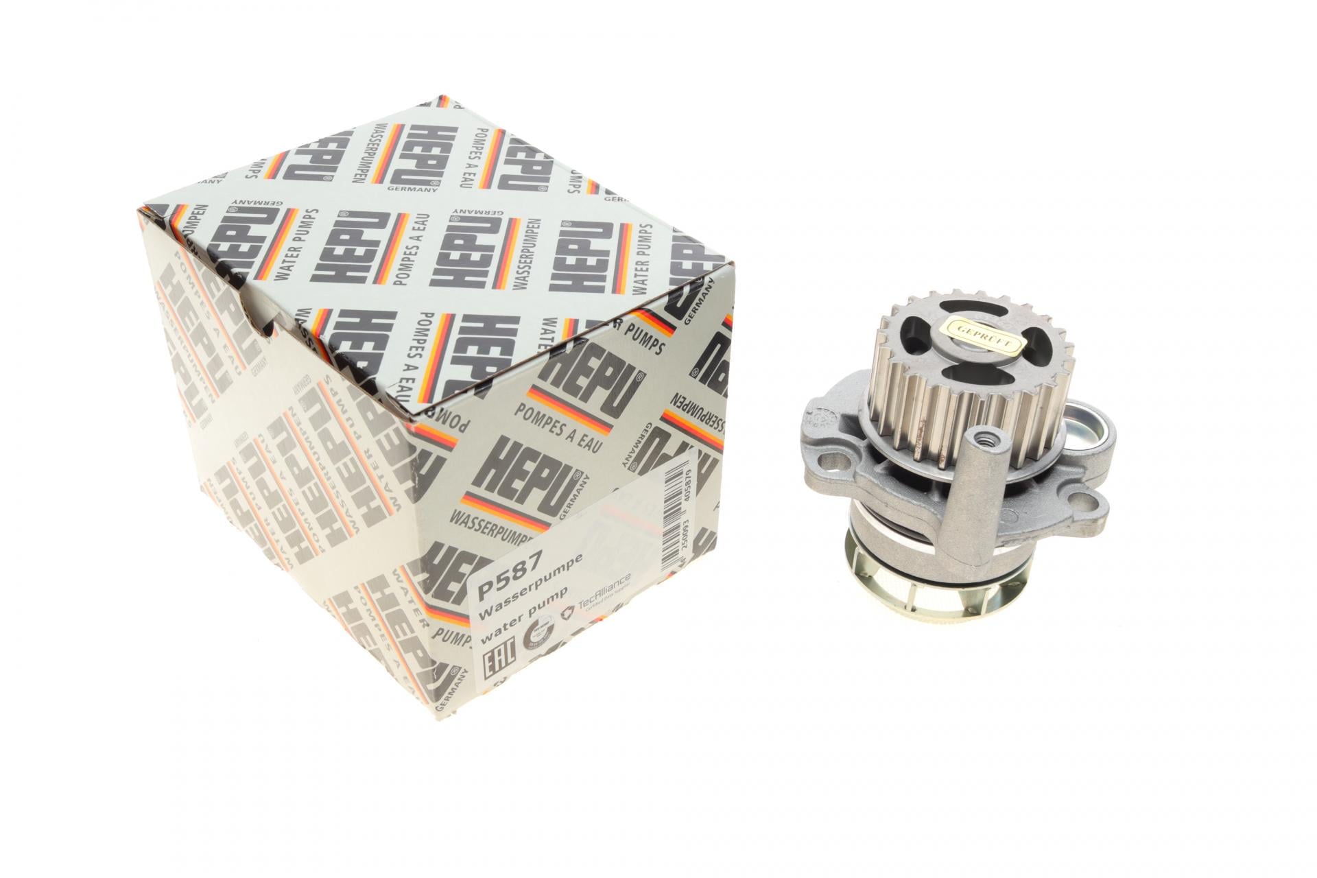 Насос воды Hepu VW Golf V/VI/Audi A4/A6 2.0 TFSI 04-12 P587 (25588636)